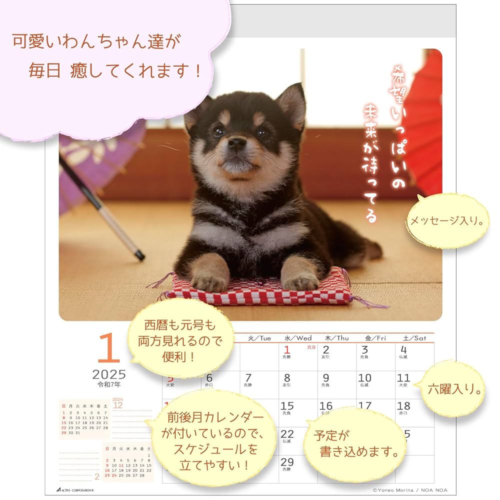 Amazon.co.jp: アクティブコーポレーション 2025年 カレンダー